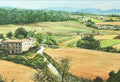 Commission : View of San Gimignano over Tuscany Landscape